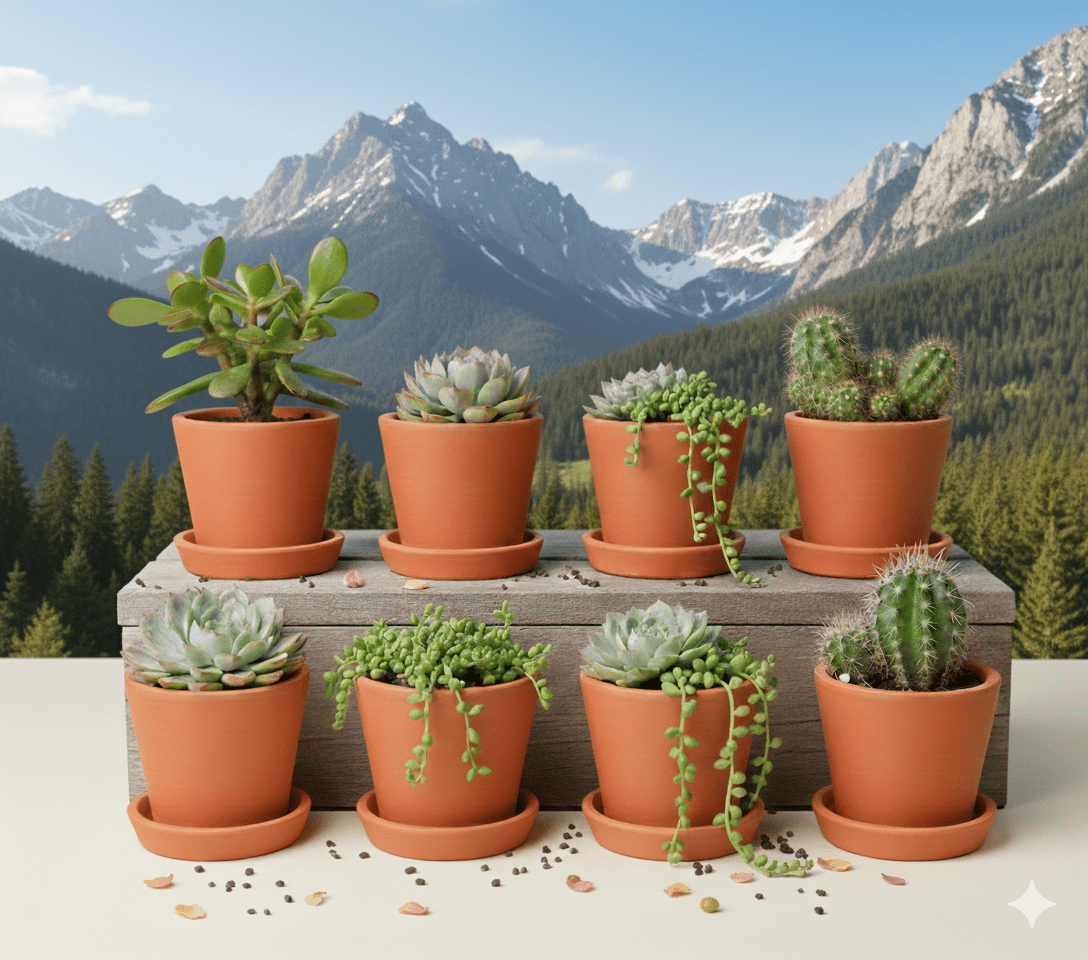 Cone Planter Small – 4 Inch | Indoor & Outdoor Plant Pot | Decorative – Home & Garden on Brown Living™. SKU: PL7-8. Img 8.