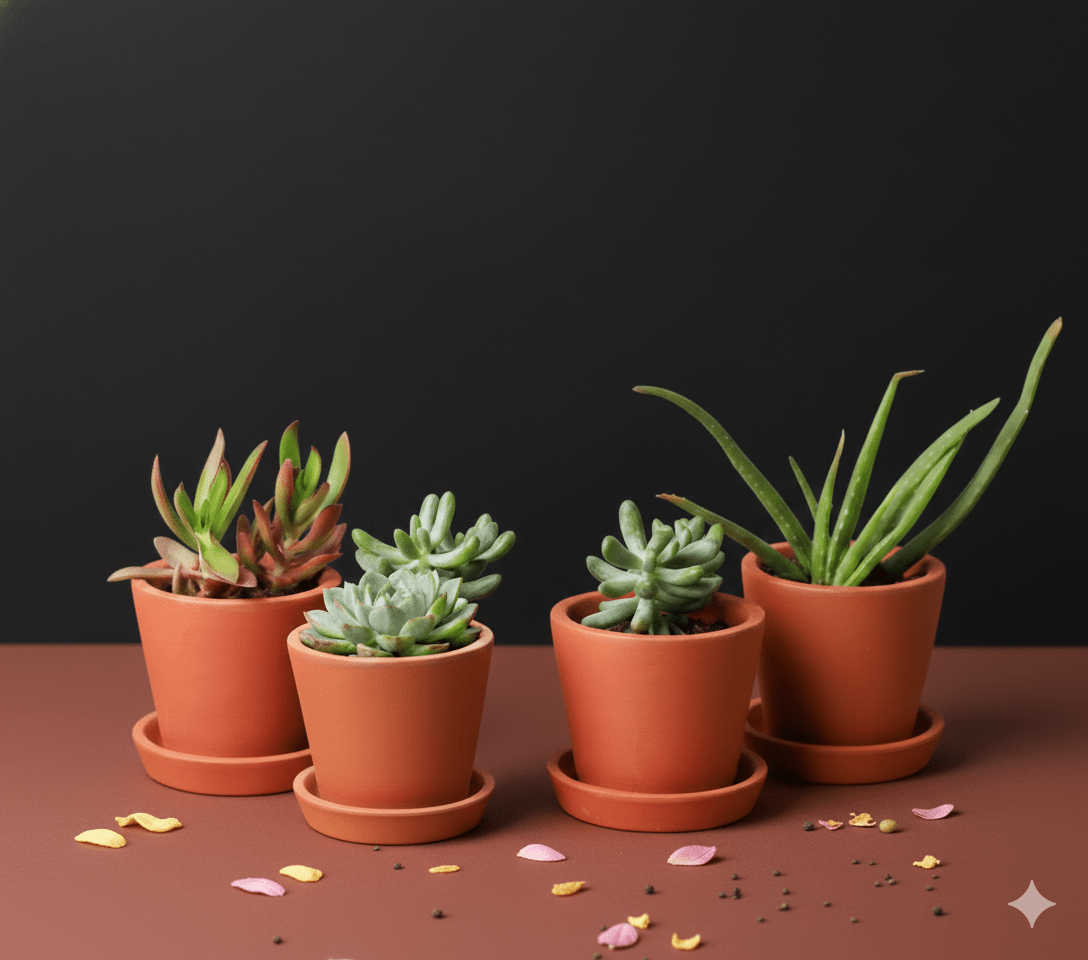 Cone Planter Small – 4 Inch | Indoor & Outdoor Plant Pot | Decorative – Home & Garden on Brown Living™. SKU: PL7-8. Img 11.