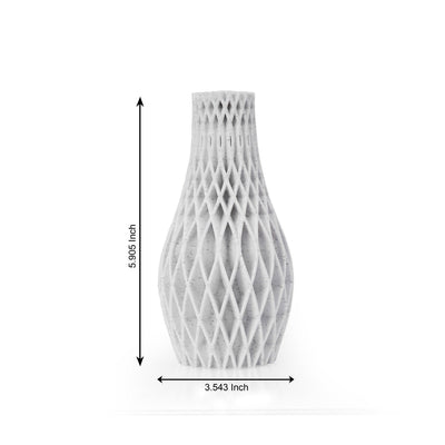 Converge Plant - Based Marble White Vase – Home Decor on Brown Living™. SKU: CONVEDPLMWA014. Img 4.
