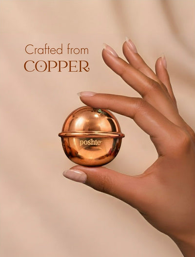 Copper Ball for Tamra Jal | Copper Infused Water Wellness Accessory – Skin Care on Brown Living™. SKU: POSH0010. Img 4.
