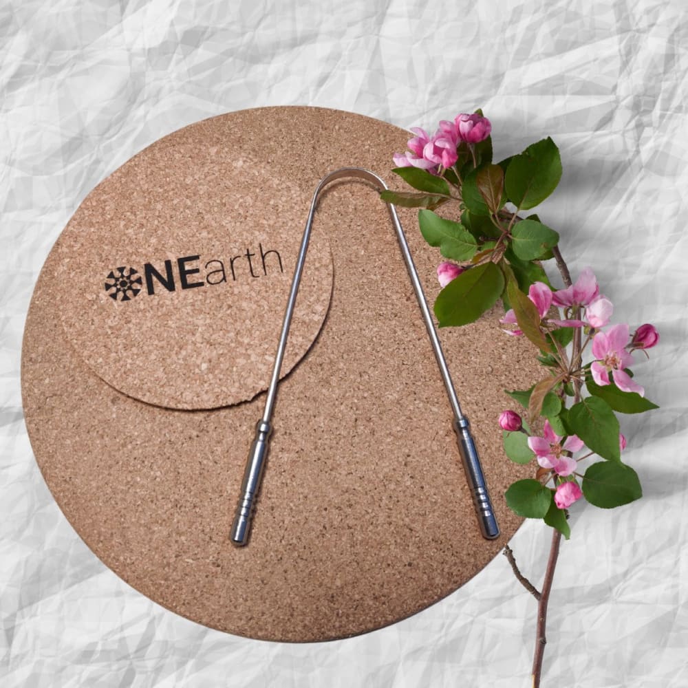 Copper & Steel Tongue Cleaner – Tongue Cleaner by ONEarth available on Brown Living™. Steel Premium Pack Of 1. SKU: OEP263. Img 3.