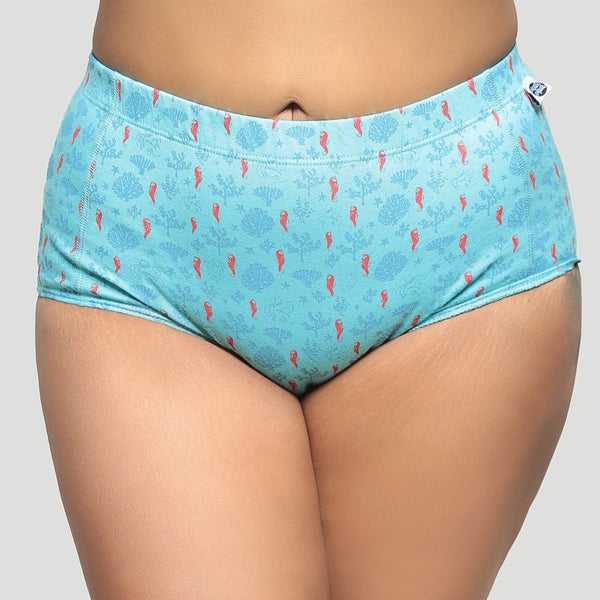 Coral Reef Biowashed Organic Cotton Boy - Shorts - Sea Blue | Verified Sustainable Womens Underwear on Brown Living™