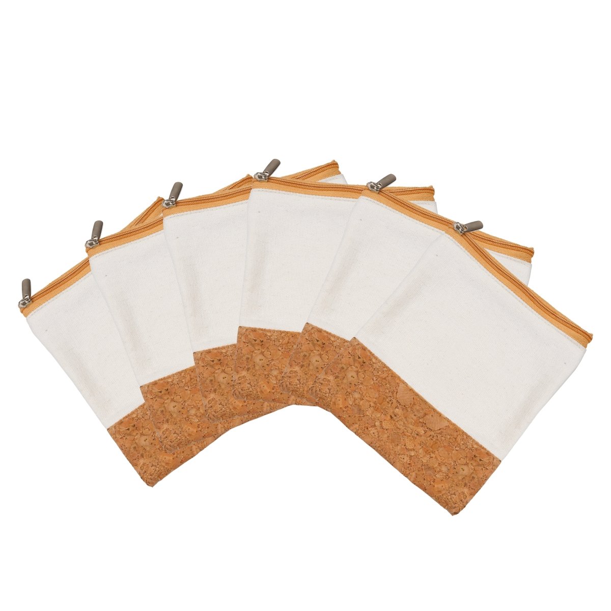 Cork And Canvas Trinket Pouch Pack Of 6 – Travel Organiser by The Cork Studio available on Brown Living™. . SKU: TCS - 24. Img 1.