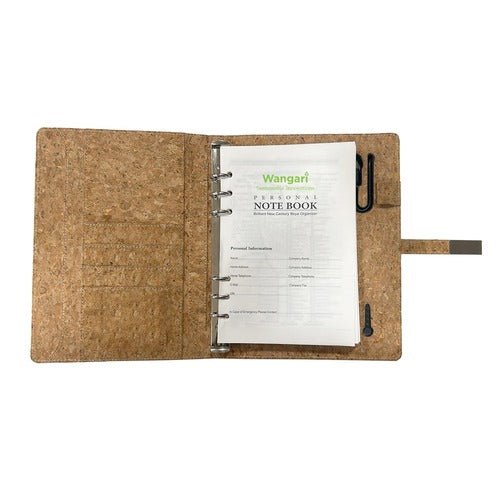 Cork Diary Power Bank 5000mAh | Eco Friendly Wireless Power Bank – Desk Accessories on Brown Living™. SKU: WDPB5000. Img 3.