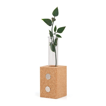 Cork Fridge Magnet Test Tube Planter – Pots & Planters by The Cork Studio available on Brown Living™. . SKU: TCS - 13. Img 2.