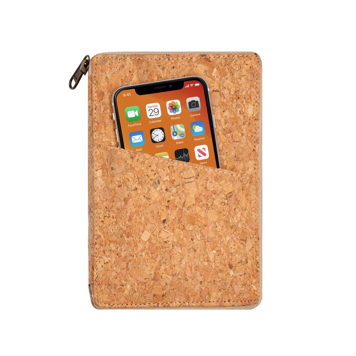 Cork Passport Holder – Passport Wallet by The Cork Studio available on Brown Living™. . SKU: TCS - 19. Img 1.