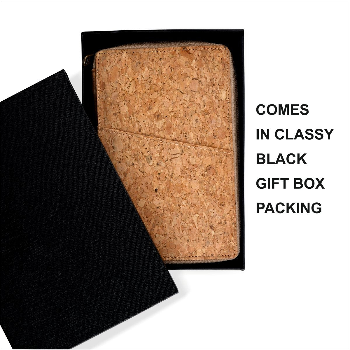 Cork Passport Holder – Passport Wallet by The Cork Studio available on Brown Living™. . SKU: TCS - 19. Img 2.