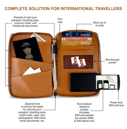 Cork Passport Holder – Passport Wallet by The Cork Studio available on Brown Living™. . SKU: TCS - 19. Img 4.
