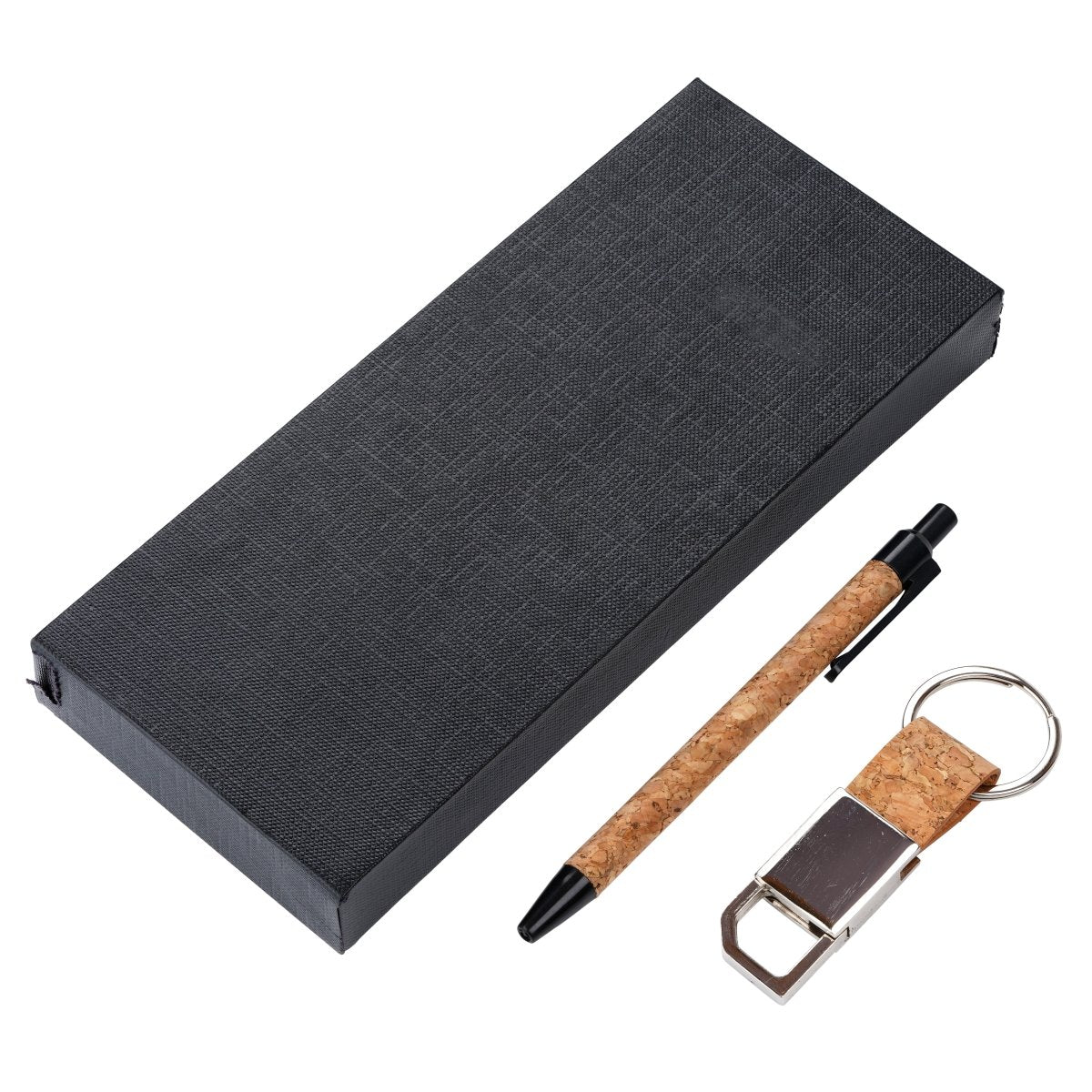 Cork Pen And Keychain Gift Set – Gift by The Cork Studio available on Brown Living™. . SKU: TCS - 08. Img 1.