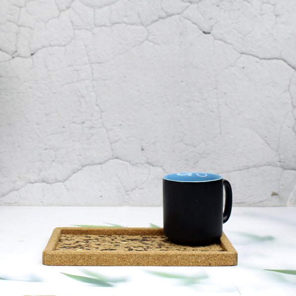 Cork Textured Serving Tray | Verified Sustainable by Brown Living™