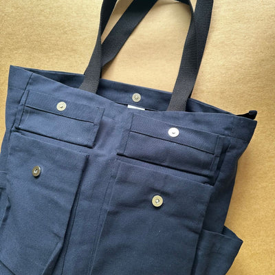 Cotton Canvas Tote for Short Trips & Staycations – Tote Bag on Brown Living™. SKU: WEEK004YL. Img 5.
