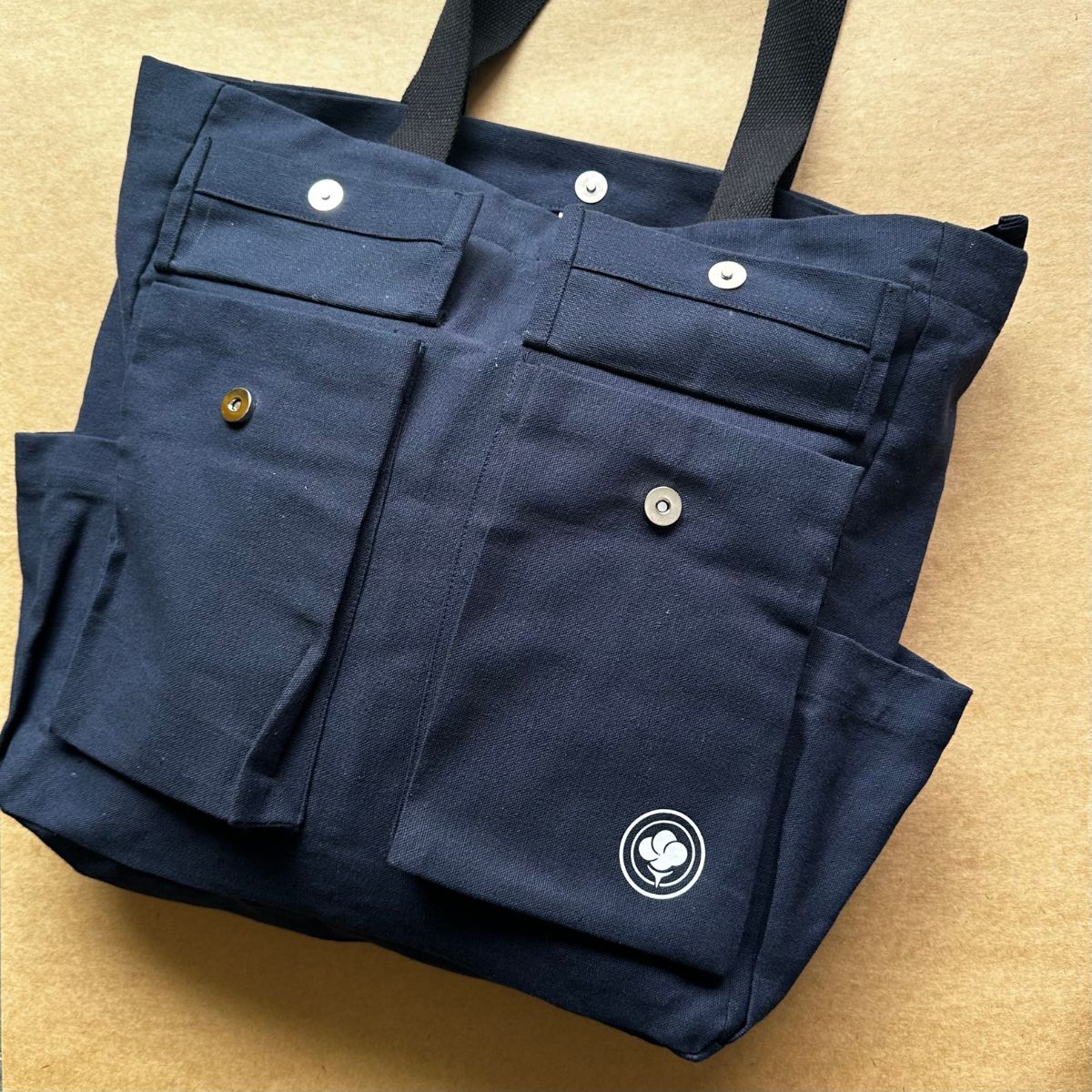Cotton Canvas Tote for Short Trips & Staycations – Tote Bag on Brown Living™. SKU: WEEK004YL. Img 6.
