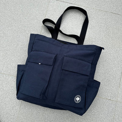 Cotton Canvas Tote for Short Trips & Staycations – Tote Bag on Brown Living™. SKU: WEEK007NB. Img 7.