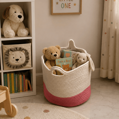 Cotton Cove Laundry Basket | Multipurpose Organizer – Laundry Baskets on Brown Living™. SKU: OEP948. Img 1.