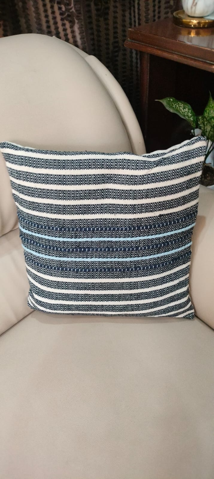 Cotton Cushion Covers Soft Decorative Pillow Covers – Home Decor on Brown Living™. SKU: OEP313b. Img 8.