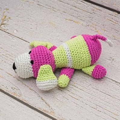 Cotton Dog Handcrafted Crochet Soft Toy | Verified Sustainable by Brown Living™