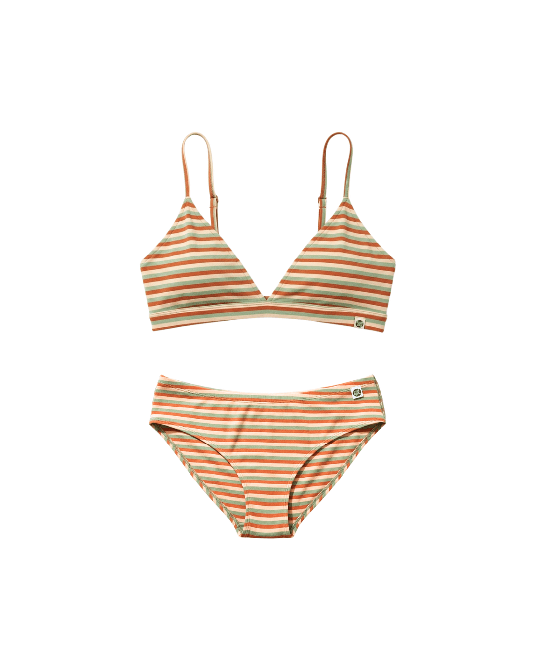 Cotton Innerwear Co - Ord Set | Triangle Fit | Jungle Stripes – Womens Accessories on Brown Living™. SKU: Co-OrdErthystrp-XS. Img 5.