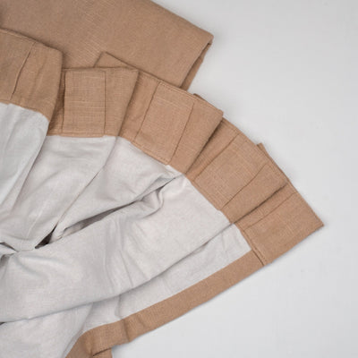 Cotton Slub Curtains | Textured Minimal Drapes for Modern – Curtains & Drapes on Brown Living™. SKU: EE-CS-01. Img 3.