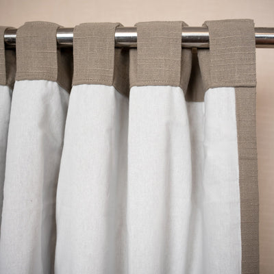 Cotton Slub Curtains | Textured Minimal Drapes for Modern – Curtains & Drapes on Brown Living™. SKU: EE-CS-05. Img 7.