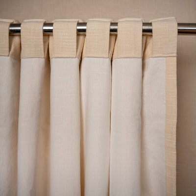 Cotton Slub Curtains | Textured Minimal Drapes for Modern – Curtains & Drapes on Brown Living™. SKU: EE-CS-05. Img 10.