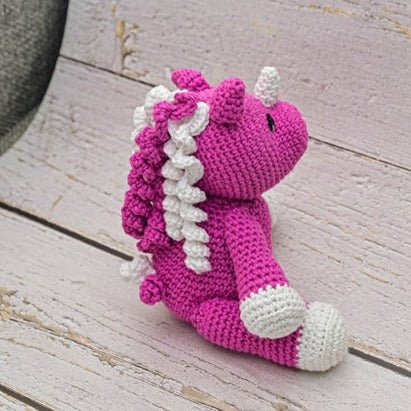 Cotton Unicorn Handcrafted Crochet Soft Toy | Verified Sustainable by Brown Living™