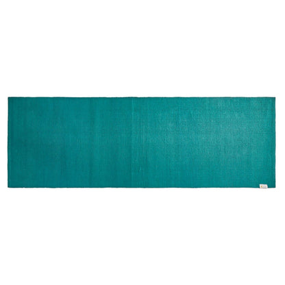 Cotton Yoga Mat - High Grip Teal - 24 inches | Verified Sustainable by Brown Living™