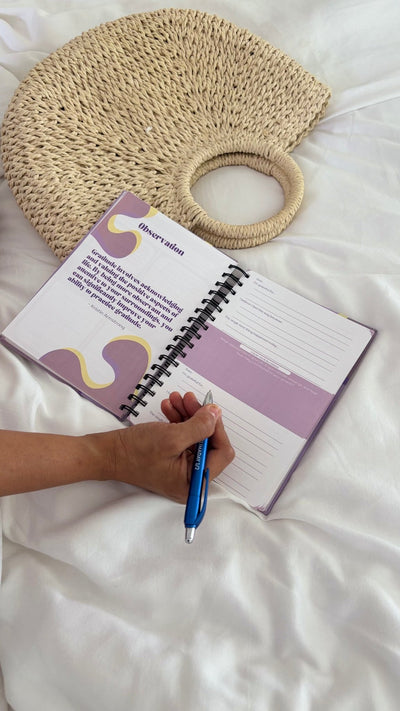 Count Your Blessing | Daily Gratitude & Reflection Booklet – Notebooks & Notepads on Brown Living™. SKU: GRABlE. Img 2.