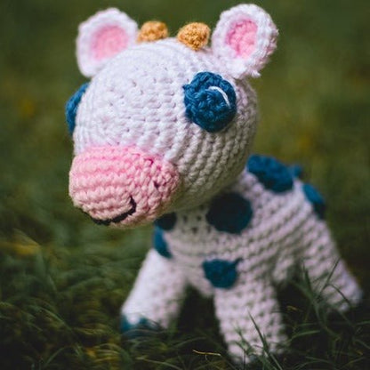 Cow Handcrafted Crochet Soft Toy | Verified Sustainable by Brown Living™