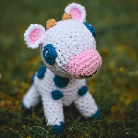 Cow Handcrafted Crochet Soft Toy | Verified Sustainable by Brown Living™