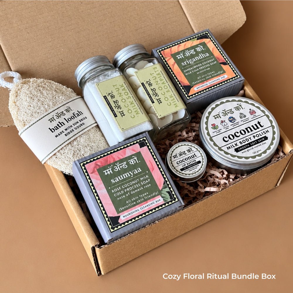 Cozy Floral Ritual Gift Bundle Box | Zero waste | Festive | Hamper – Gift Giving on Brown Living™. SKU: NEWB01. Img 19.