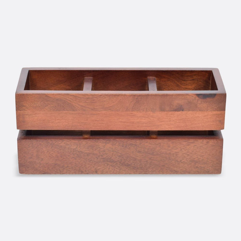 Cranny Cutlery Wooden Caddy / Holder | Verified Sustainable by Brown Living™