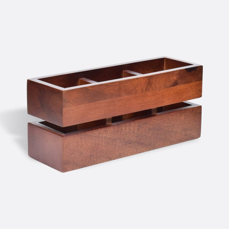 Cranny Cutlery Wooden Caddy / Holder | Verified Sustainable by Brown Living™