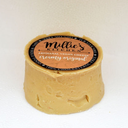 Creamy Original Wheel | Cultured Cashew Cheese with Silky Texture – Jams & Spreads on Brown Living™. SKU: HC04CO. Img 1.