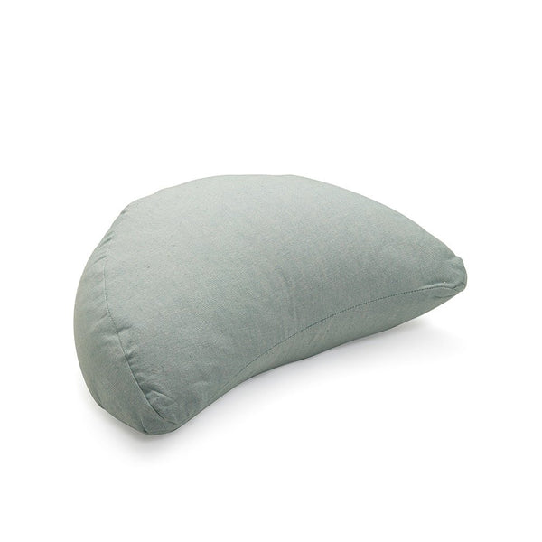 Crescent Zafu Meditation and Yoga Cushion - Misty Blue | Verified Sustainable by Brown Living™