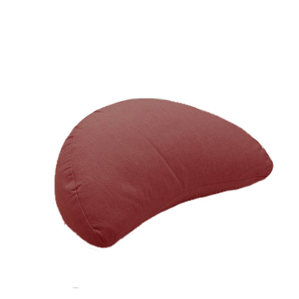 Crescent Zafu Meditation and Yoga Cushion - Rose | Verified Sustainable by Brown Living™