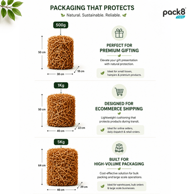 Crinkle Shredded Paper – Packing Materials on Brown Living™. SKU: Shrd-1K-WH. Img 12.