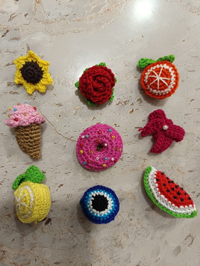 Crochet Embellishment – Womens Accessories on Brown Living™. SKU: BRACELETCHARM_CROCHET1. Img 1.