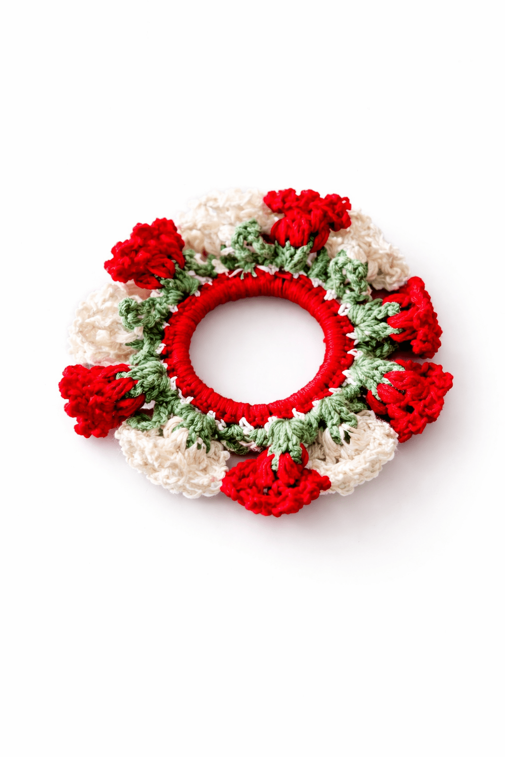 Crochet Gajra | Handcrafted Floral Crochet Hair Accessory – Womens Accessories on Brown Living™. SKU: CGR-L-007. Img 1.