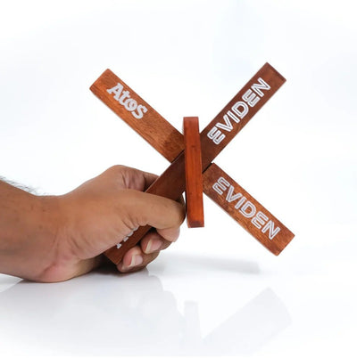 Customised Wooden Siege Puzzle - Brain Teaser & Mind Challenge Game – Wooden Toys on Brown Living™. SKU: perpleexingloc. Img 4.