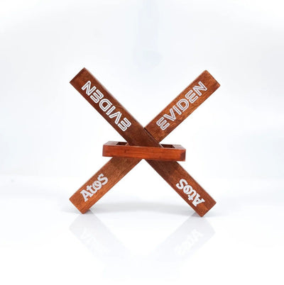 Customised Wooden Siege Puzzle - Brain Teaser & Mind Challenge Game – Wooden Toys on Brown Living™. SKU: perpleexingloc. Img 3.