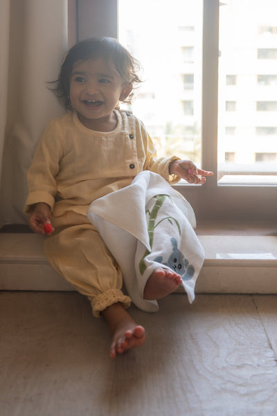 Cute Koala Wash Cloth – Purple Baby Bath Cloth – Baby Bibs & Hanky on Brown Living™. SKU: MSY - 00430G - Purple - M. Img 6.