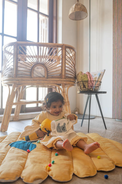 Cute Koala Wash Cloth – Purple Baby Bath Cloth – Baby Bibs & Hanky on Brown Living™. SKU: MSY - 00430G - Purple - M. Img 8.