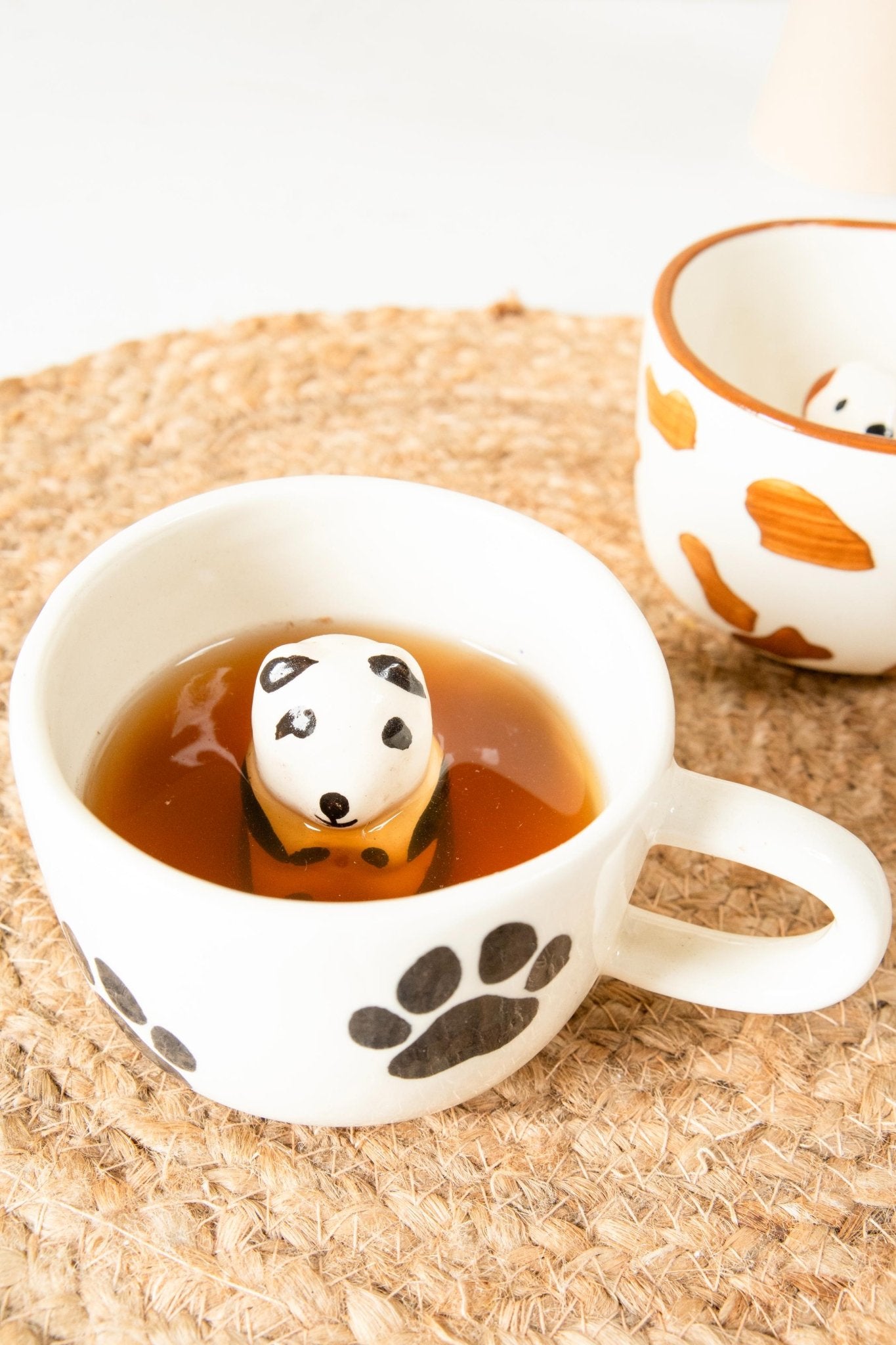 Cute Panda Paws Mug for Coffee and Tea – Mugs on Brown Living™. SKU: s-115. Img 7.
