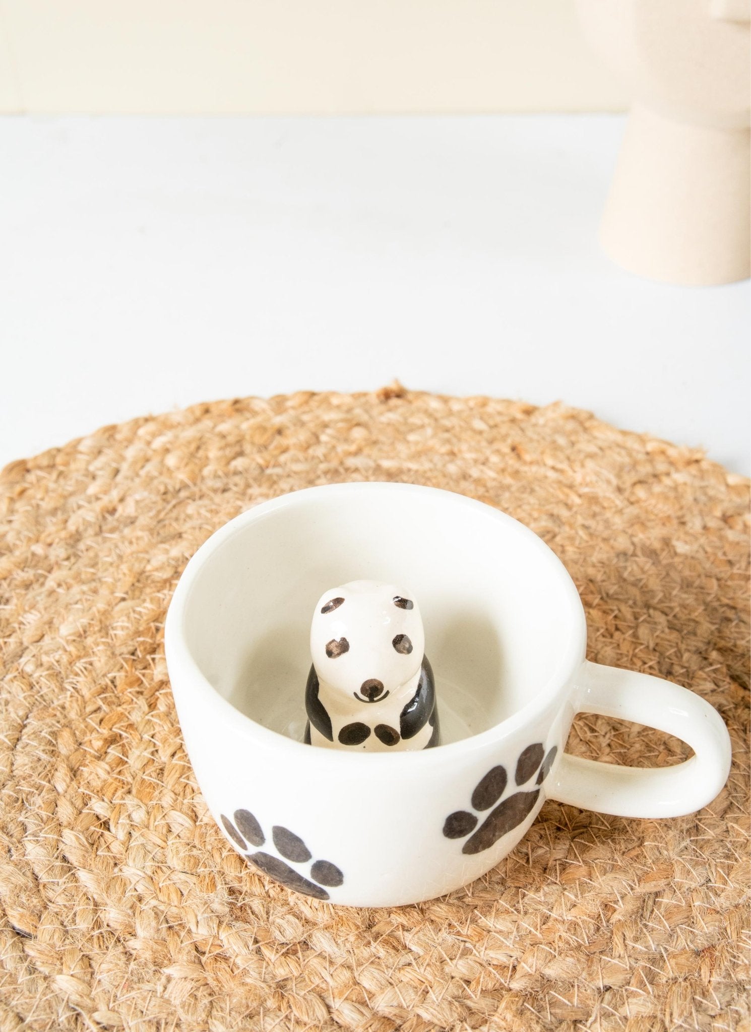 Cute Panda Paws Mug for Coffee and Tea – Mugs on Brown Living™. SKU: s-115. Img 5.