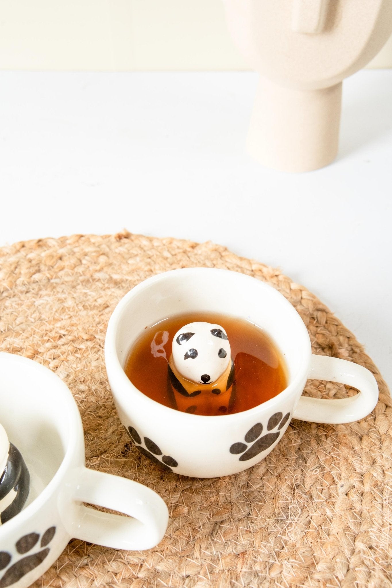 Cute Panda Paws Mug for Coffee and Tea – Mugs on Brown Living™. SKU: s-115. Img 2.