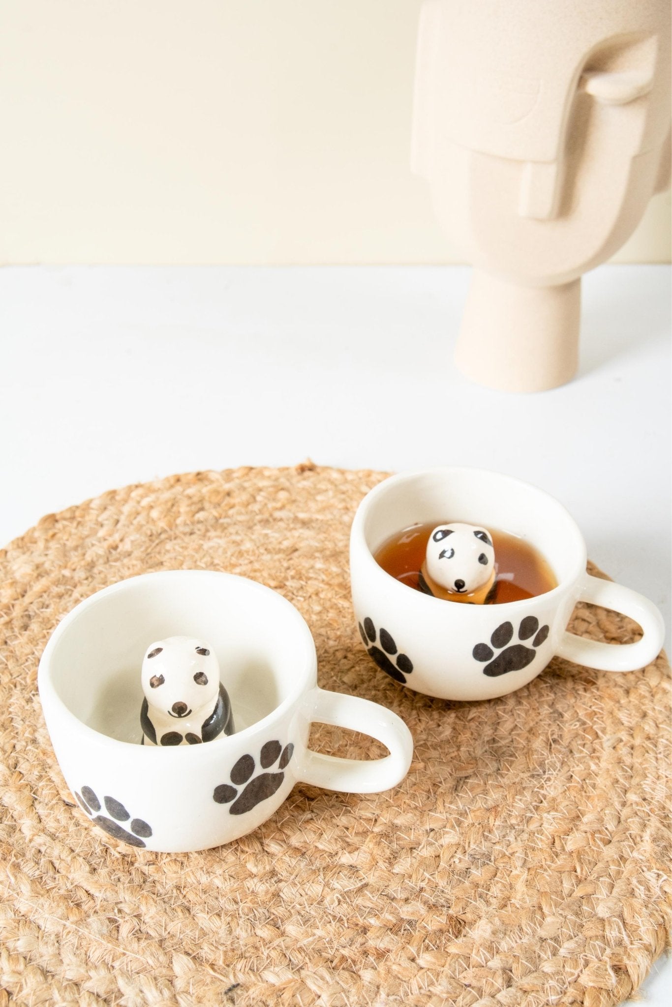 Cute Panda Paws Mug for Coffee and Tea – Mugs on Brown Living™. SKU: s-115. Img 8.
