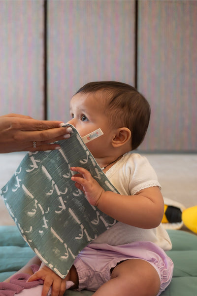 Cute Small Koala Bamboo Wash Cloth – Baby Bibs & Hanky on Brown Living™. SKU: MSY - 00430F - Purple - S. Img 5.