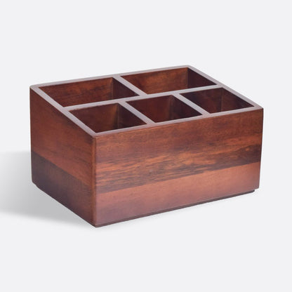 Cutlery Wooden Caddy / Holder | Verified Sustainable by Brown Living™