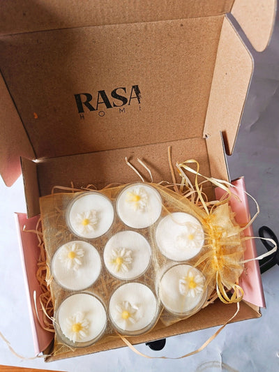 Daisy Tealight Soy Wax Candles – Candles & Fragrances on Brown Living™. SKU: TCS065012507 - n. Img 2.