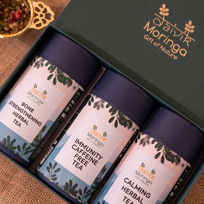 Daivik Triple Tea Bliss Gift Hamper | Verified Sustainable by Brown Living™